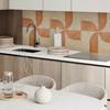 Self-adhesive Vinyl Wall Covering with Graphics for the Kitchen 100x50 cm Geometry with Arches