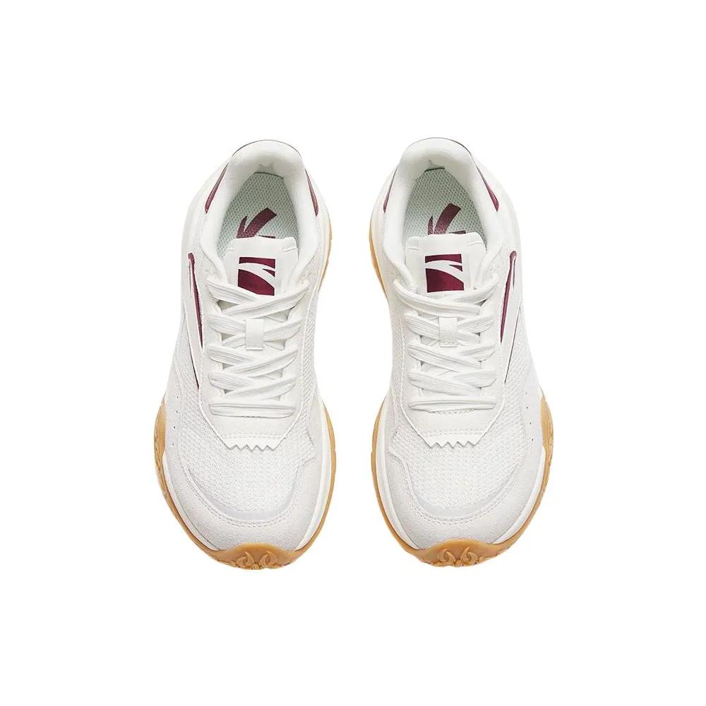 Anta Journey Slip Resistant Abrasion Resistant Low top Sports Casual Shoes Women's White Gray Red (Unisex) Casual Shoes 922318859 5