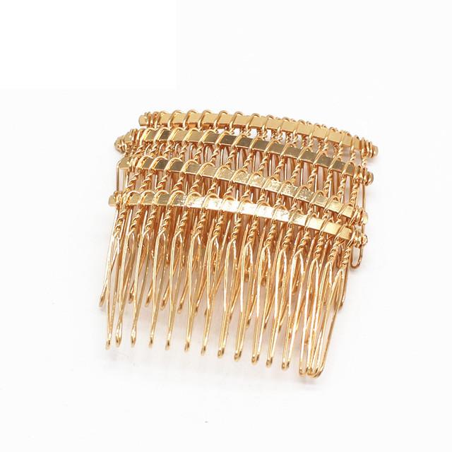 5 ШТ. 12/15/20/25/30 Зубьев Расчески для волос Заготовки Металлические основы для расчесок для аксессуаров для волос Изготовление украшений Орнамент