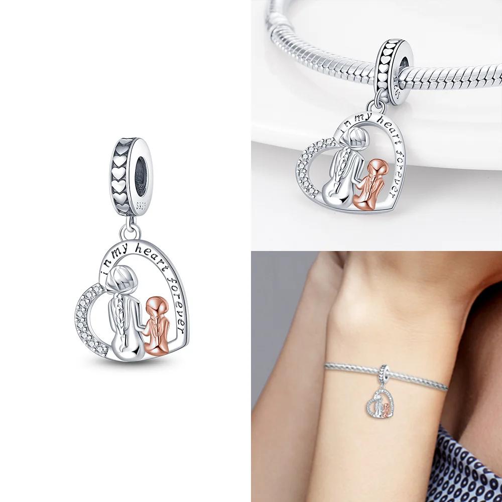 Copper Charms Beads Fit Qikaola Original Blue Zircon Owl Luminous Sea Turtle Octopus Bracelets Diy Birthday Jewelry Gift