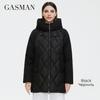 Gasman 2021 Winter Down Jacket Collection Fashion Solid Stand-up Collar Women Coat Elegance Oversize Hooded Women's Jackets 8198