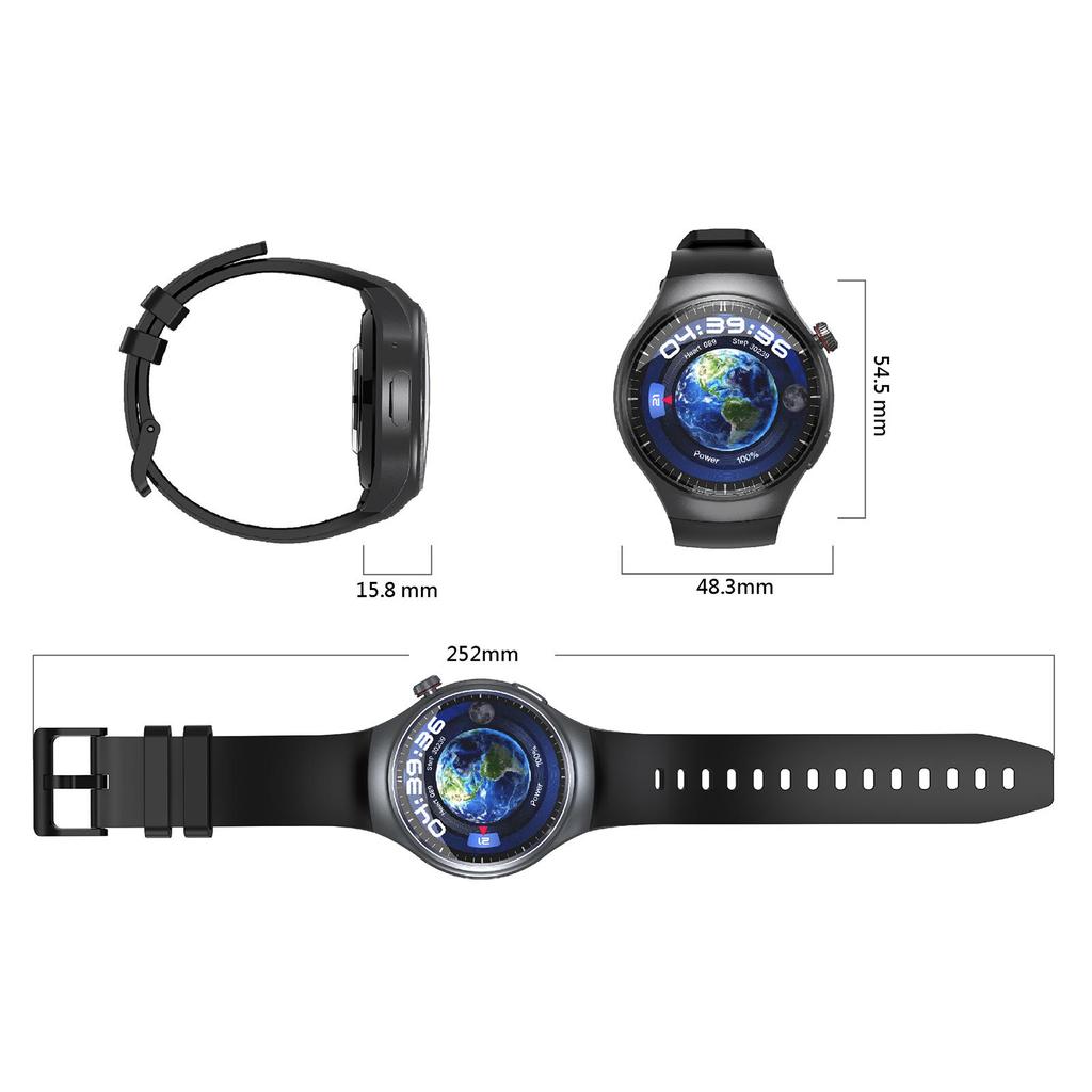 DM80 4G Smart Watch Sports Bracelet WiFi GPS BT Smartwatch Touch Screen Android 8.1 Support Nano SIM Card Phone Call Heart Rate Monitor