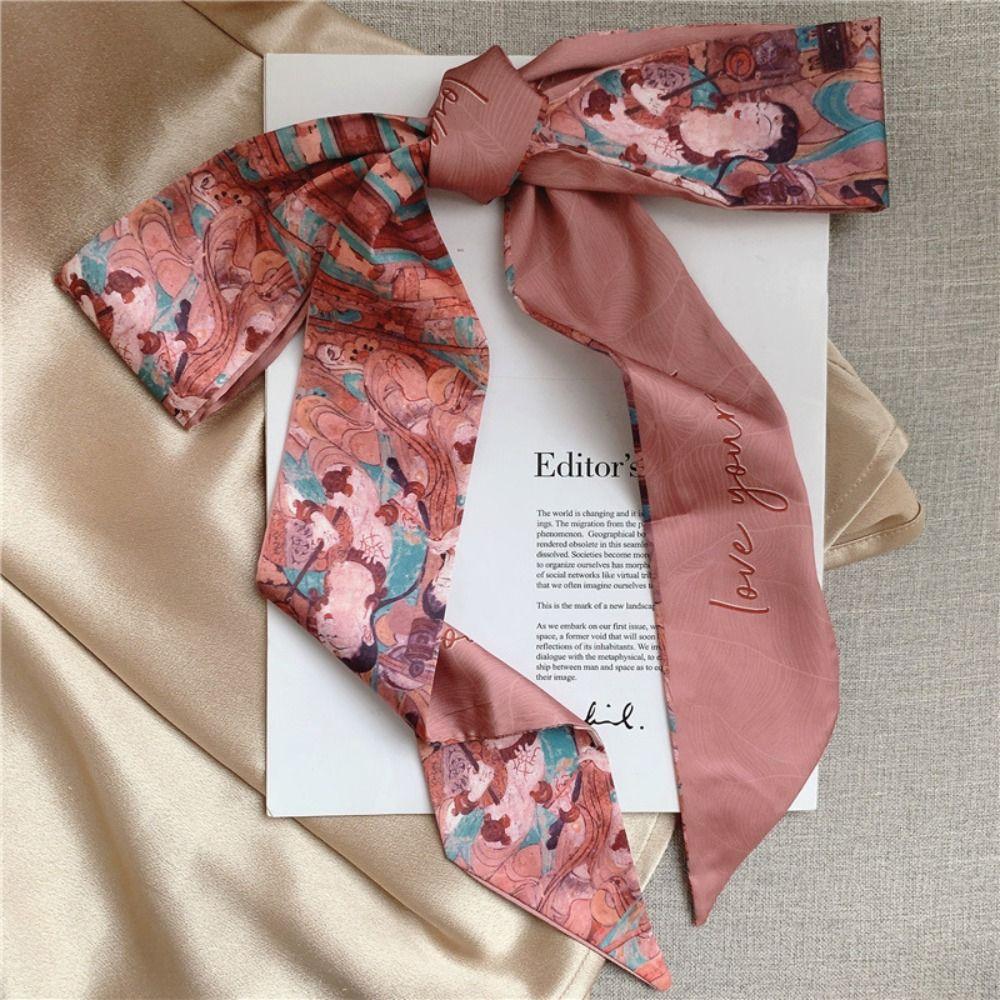 Ribbon Headband Floral Floral Scarf Fashion Headscarves