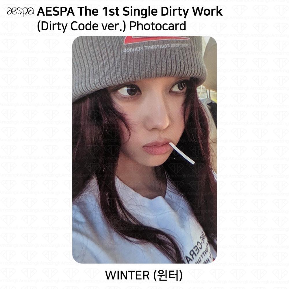 aespa 1-й сингл-альбом Dirty Work Dirty Worker / версии Code / Case. Официальная фотокарта
