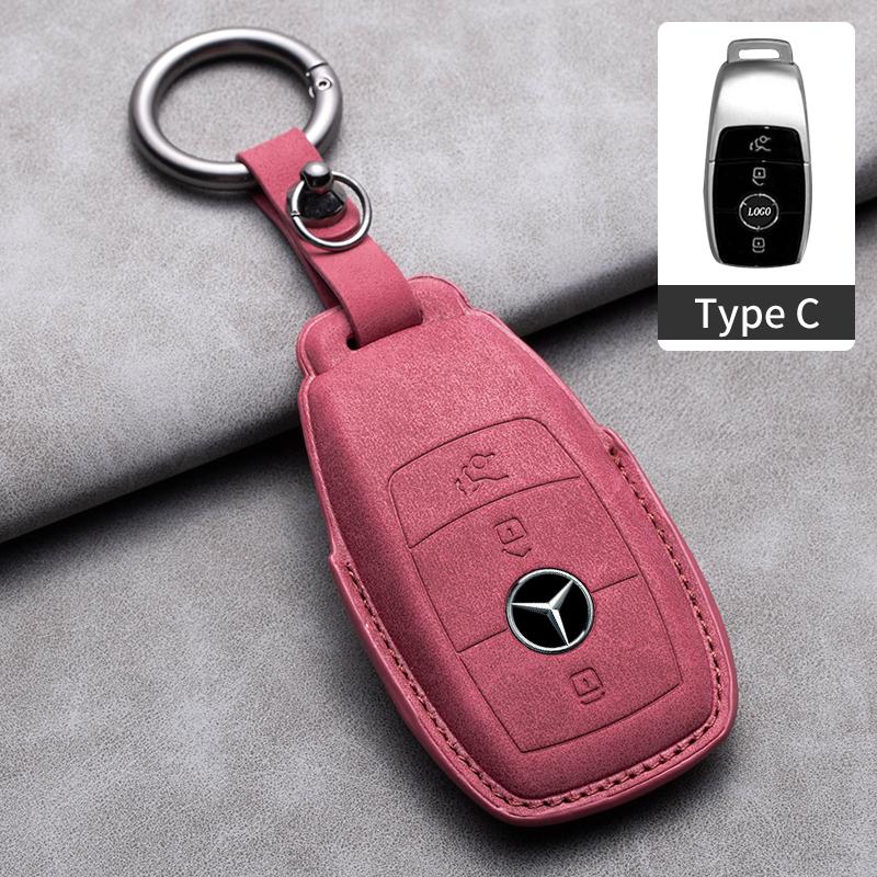 Car Key Case Cover For Mercedes Benz A C E S G Class GLC CLE CLA GLB GLS W177 W205 W213 W222 AMG W206 W223 S350 C260 C300 S400