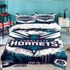 Charlotte-Hornets Logo 3pcs Bedding Set,Including 1pc Duvet Cover And 2pcs Pillowcases Perfect Gift for Christmas,Ideal for Bedroom, Dormitory