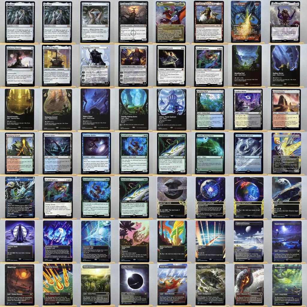 EOS EOE UNF HOLO15-0002 Tcg прокси магические карты шоковая земля Уробороид Шахта Древняя гробница Каменные пещеры Слияние маны собрать
