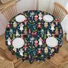 Round Waterproof Nutcracker Ballet Dancer Table Cover Tablecloth for Picnic 60 Inch Table Cloth