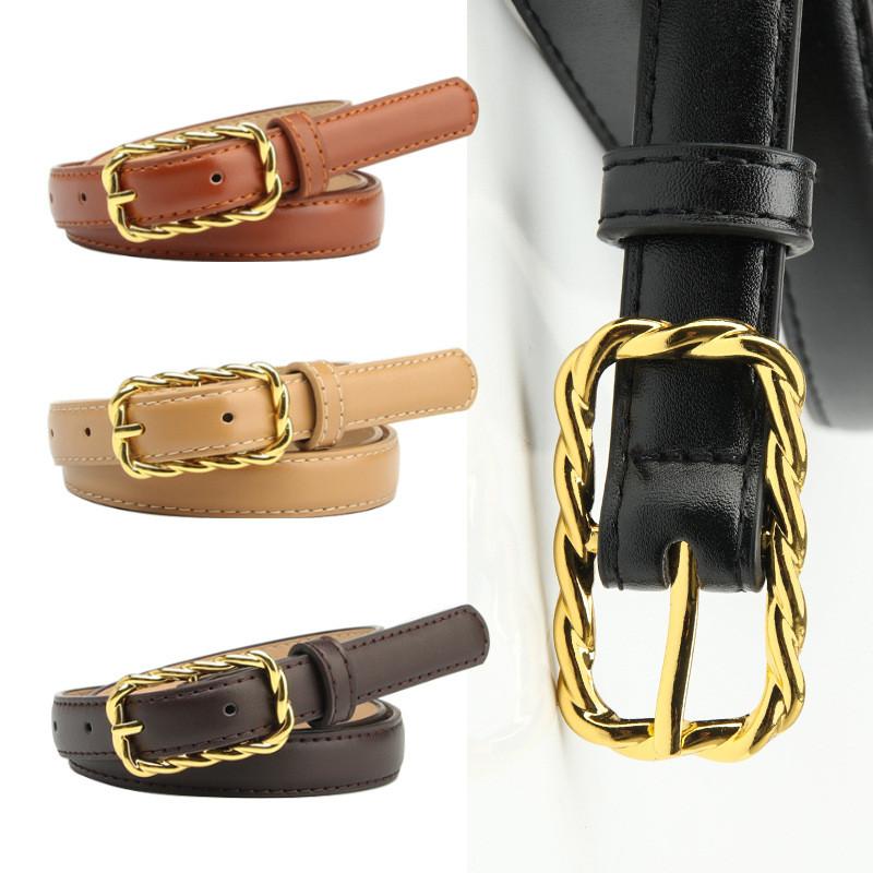 Fashion Womens Alloy Pin Buckle Pu Leather Belt For Casual And Office Use