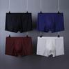 Sexy Fashion Men's Breathable Underwear Underpants Cotton Boxer Shorts Solid Color Panties Summer Mesh Underwear