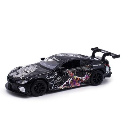 1/32 масштаб BMW M8 GTE Co фирменные стили литой масштаб модель автомобиля металлический миниатюрный автомобиль звук и свет детская игрушечная машинка подарок