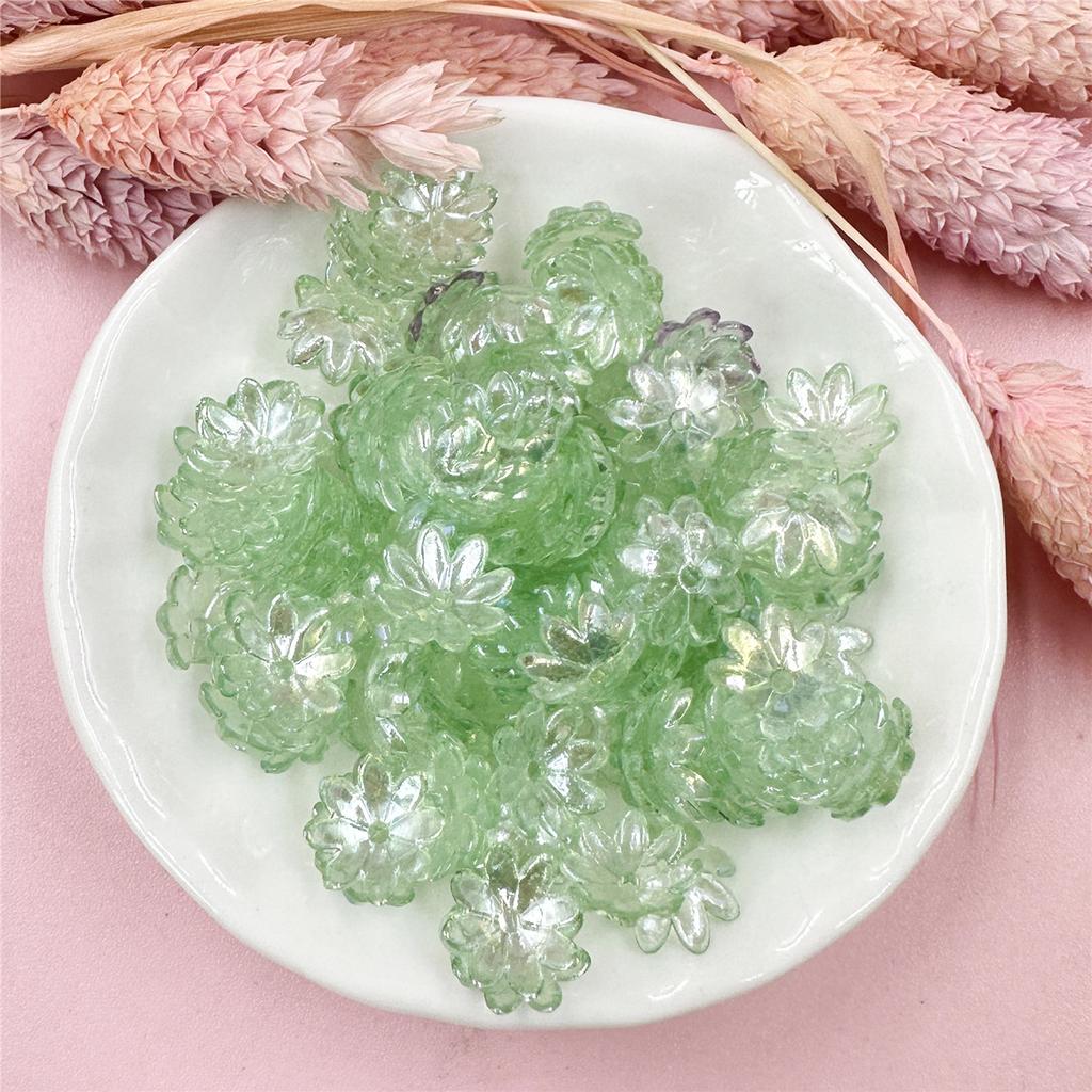 Товары для домашней вечеринки Акриловые бусины 100 шт. Для изготовления ювелирных изделий Ручная работа DIY Распорные бусины для браслета Ожерелье Форма подсолнуха 9,5 мм