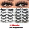 Mixed Styles Full Strips Wispy Fluffy Hair Crisscross Extension Tools False Eyelashes 3D Mink Hair