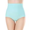 Breathable Women's High Waist Seamless Cotton Crotch Panties - Thin Ice Silk, White, Abdomen Control.