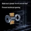 Deli AL105 Smart Glass Door U-Lock with Biometric & App Management CN plug (adapter included)