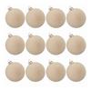 Yousheng 12Pcs Christmas Balls Decorations Xmas Tree Flocked Ball Ornaments Plastic Hanging Ball Decor for Home Bar Restaurant