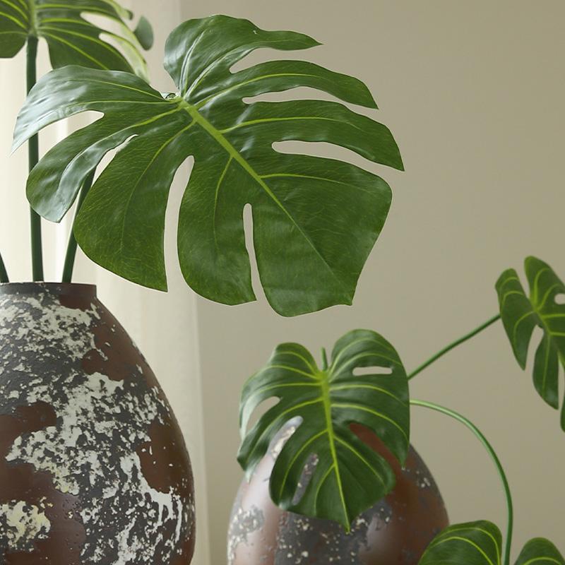 1 шт. искусственные листья, реалистичные зеленые листья, декоративные, наружные, искусственные, персидские, папоротники, сделай сам, зелень, украшение для внутреннего пейзажа