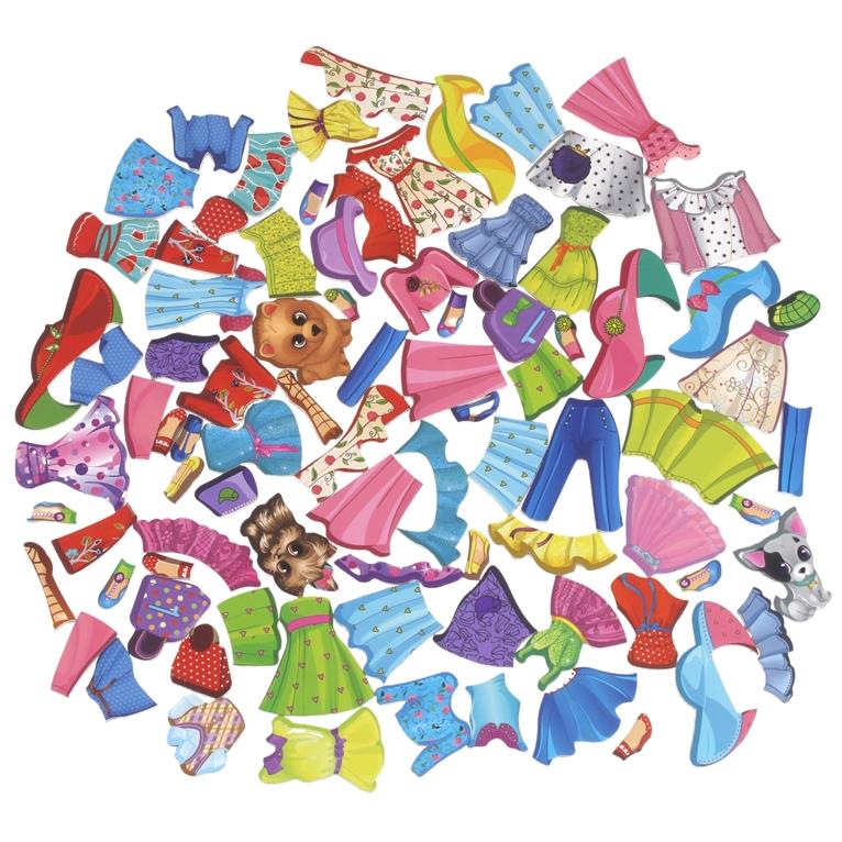 Puzzle Magnetic Book Magnets Puzzles Blocks Dress Up Dolls Clothes