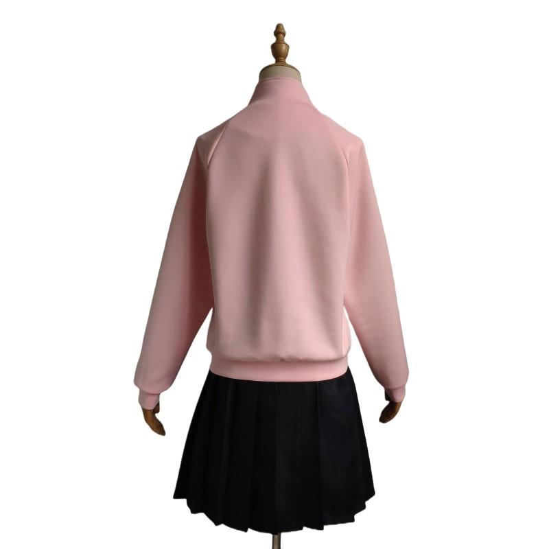 Anime Bocchi The Rock Gotou Hitori Cosplay JK Uniform Pink Jacket Skirt Wig Suit Halloween Women Girl Costumes