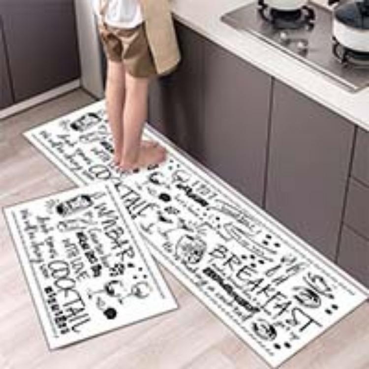 Kitchen Floor Bathroom Mat Anti-slip Laundry Room Mat Bedroom Carpet Living Room Floor Mat