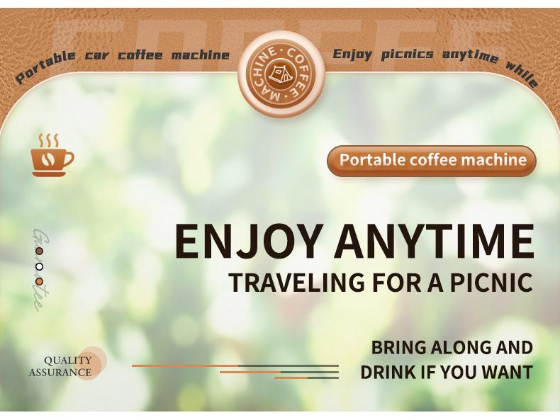 Portable Automatic K-Cup Coffee Maker for Home and Car - Wireless Electric Coffee Extractor