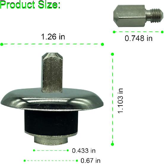 Blender Coupling Stud Slinger Pin Kit Replacement for Oster Osterizer Blenders (Pack of 2)
