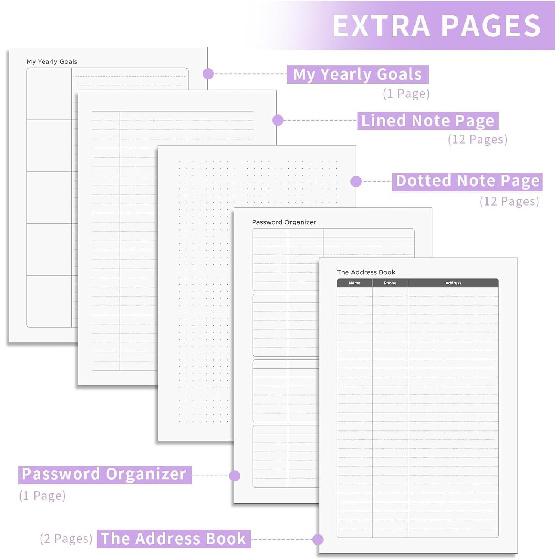 Академический планировщик AHGXG 2024-2025, Июль 2024 - Июнь 2025 Еженедельный и ежемесячный планировщик 12 месяцев, 6" X 8.38", Планировщик календаря академического года с ежемесячным