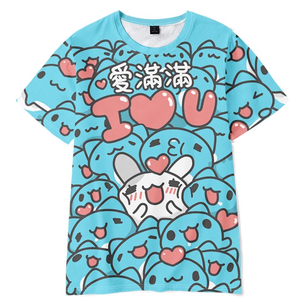 Bugcat Capoo Anime Tshirt Summer Short Sleeve Tee Shirt Cartoon T Shirt Casual Fitness Tops