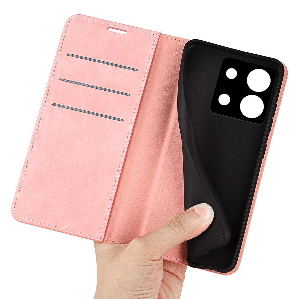 For Xiaomi Redmi Note 13 Pro 5G/Poco X6 5G Case Flip Shell PU Leather Skin-touch Phone Cover