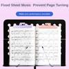 Пластиковый держатель для нот для фортепиано, пружинный держатель для нот, держатель для книг, музыкальный инструмент