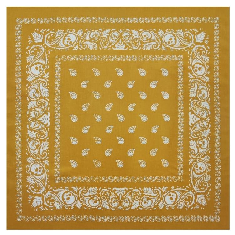 21'' Повязка на голову Рэпер Головной платок Бандана для волос Гладкие тюрбаны Узор черепа