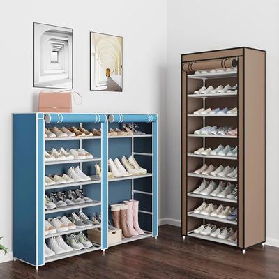 Минималистский органайзер для обуви, пылезащитный шкаф для обуви, многослойная нетканая мебель для дома, экономящие место шкафы, полка для обуви