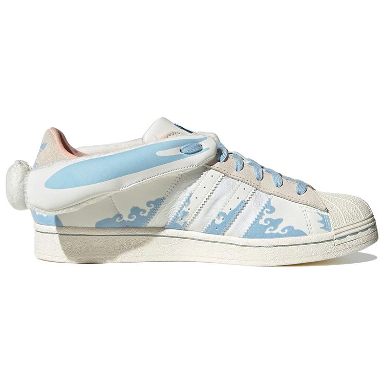 adidas Originals Melting Sadness X Superstar Papercut Классические повседневные низкие кроссовки с мыском-ракушкой Унисекс кроссовки Белый Синий ID9471
