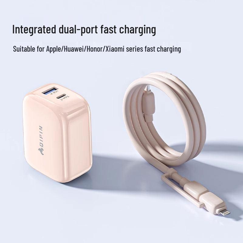 Двойной кабель для быстрой зарядки USB для устройств Huawei, Honor, Xiaomi, Apple и Android