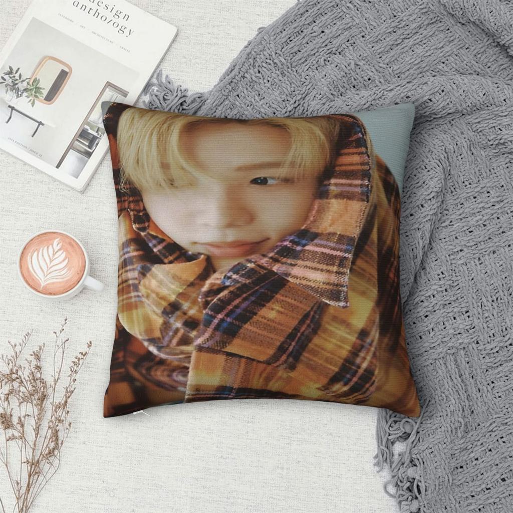Riize Kpop Style Idol Boy Group Printed Pillowcase Cushion Cover Pillow Covers Y2K Chair Decor Zipper Multiple Sizes