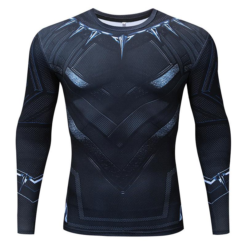 Mens Training Compression Shirt Long Sleeve Running Sportswear Outdoor Sports Menswear