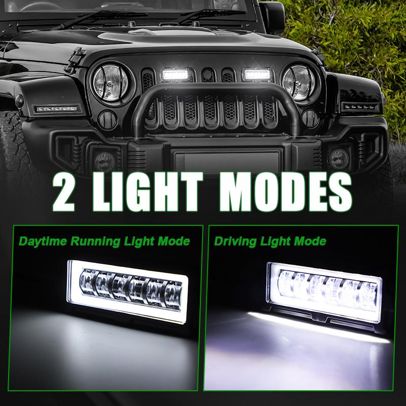 5 inch LED Light Bar DRL Work Light Pods Off Road Headlight Driving Fog Lamp For Lada Niva Car Truck Motorcycle SUV ATV 12V 24V