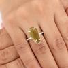 Peridot Gemstone 925 Sterling Silver Jewelry Handmade Ring For Anniversary Gift RR-39-6