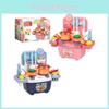 Kitchen Children Mini Playset Plastic Imaginative Cooking Role Play Boys Girls