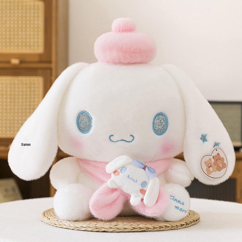 Мягкая игрушка «Корица»: Милая собака, обнимающая сердце, с бантом