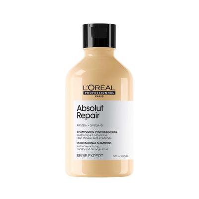 L'Oréal Professionnel Шампунь Absolut Repair для сухих и поврежденных волос - 300 мл | Профессиональный шампунь для укрепления и восстановления волос