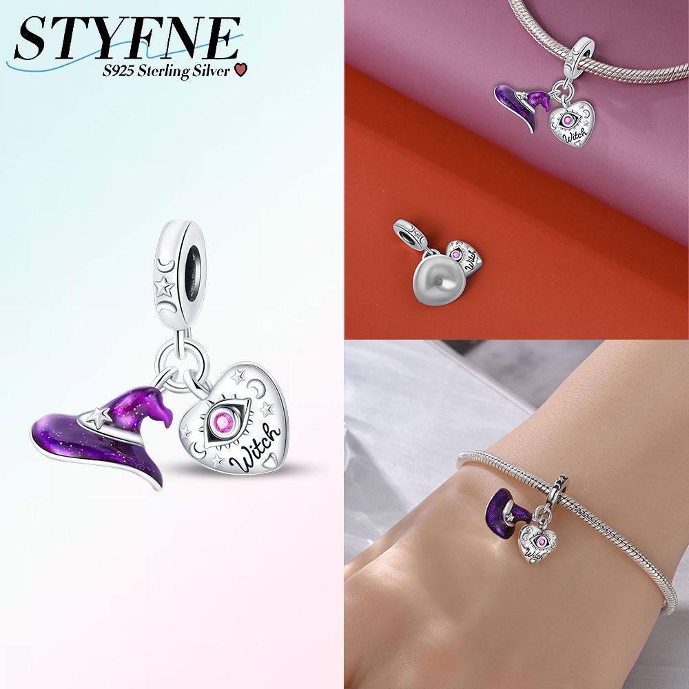 Copper Halloween Skull Bat Pumpkin Boutique Pendant Fit Original Bracelet Charm Beads Necklace Diy Female Jewelry