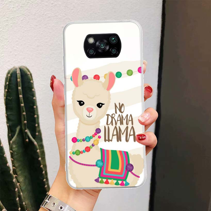 Лама Лама Альпаки Для Xiaomi Poco X6 X3 Nfc X5 X4 F6 F5 Pro Чехол для телефона X7 F4 Gt F3 F2 F1 M5S M4 M3 5G Fundas Coque