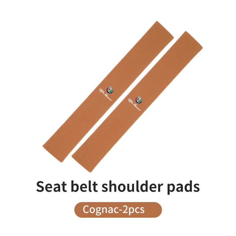 Extended Suede Seat Belt Cover Shoulder Protector Protective For Alfa Romeo 159 Giulietta 156 147 Giulia Mito GT Stelvio Spider zk9