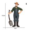 High Quality Collection  Garden Decoration Simulation Farmer Farm Staff People Figurines Model Miniature Figure