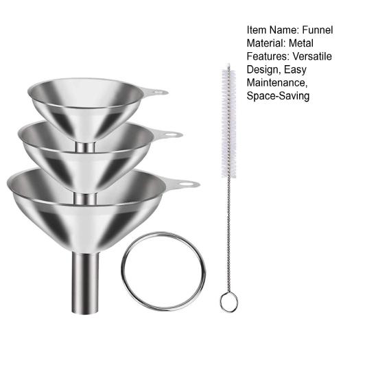 Набор кухонных воронок Пищевая воронка для пересыпания порошка для наполнения бутылок Готовка
