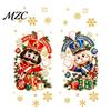 Christmas Home Decor 2Pcs Nutcracker Window Clings, Cartoon Soldier & Snowflake Static Glass Stickers, Holiday Stickers Reusable PVC for and
