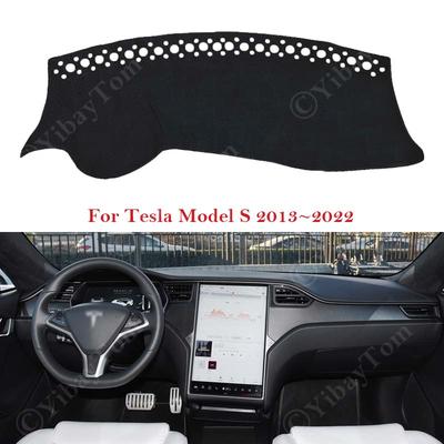 Для Model S 2013 ~ 2022 Накладка на приборную панель Коврик на приборную панель Ковер Pad для приборной панели Козырек от солнца Подушка Накидка Аксессуары 2014 2015 2016