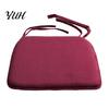 Cozy Velvet Seat Cushion for Daily Use Plush Chair with Ties, Soft Non-slip Cushion, 15.75" Pad Student Dorms x Warm Office Dining Anti-slip Thickened