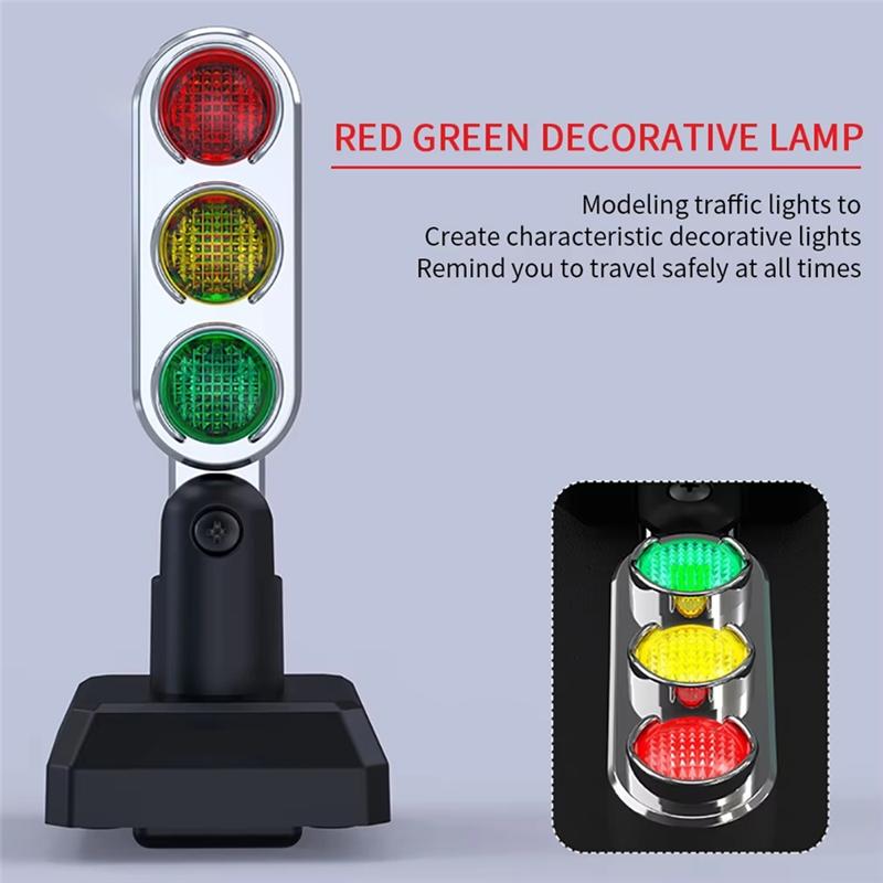 Mini Cute Motorbike Handlebar Mount Red Green Signal Light Traffic Light Lamp Cycling Riding Tool Accessories